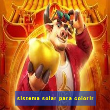 sistema solar para colorir